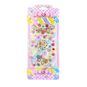 3D Rhinestone Gem Stickers: Necklace Flower Rhinestones