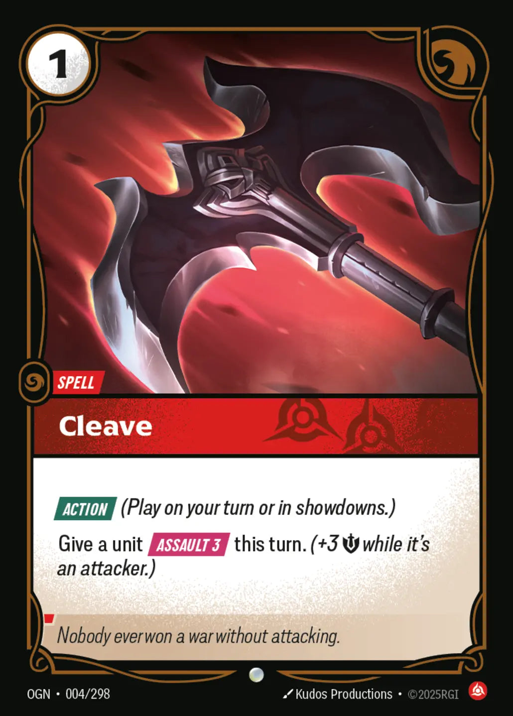 (004/298) Riftbound TCG Origins Single: Cleave Common