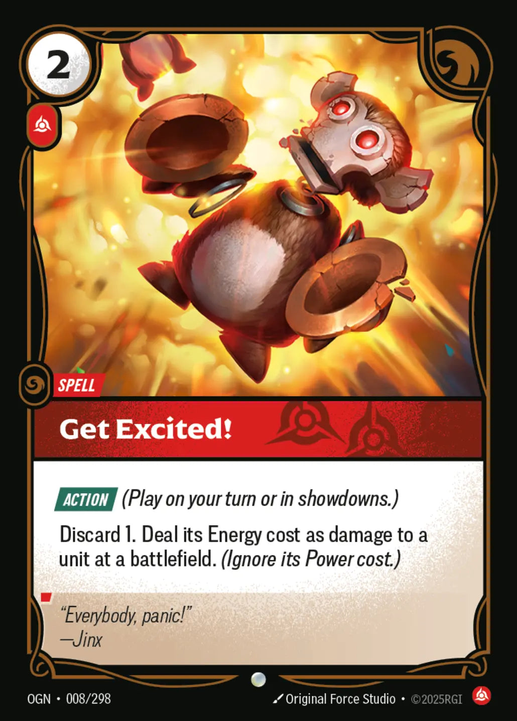 (008/298) Riftbound TCG Origins Single: Get Excited! Common