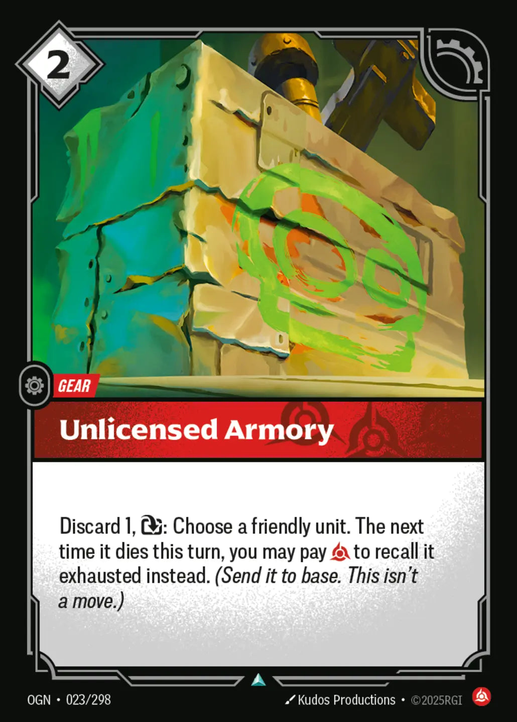 (023/298) Riftbound TCG Origins Single: Unlicensed Armory Uncommon