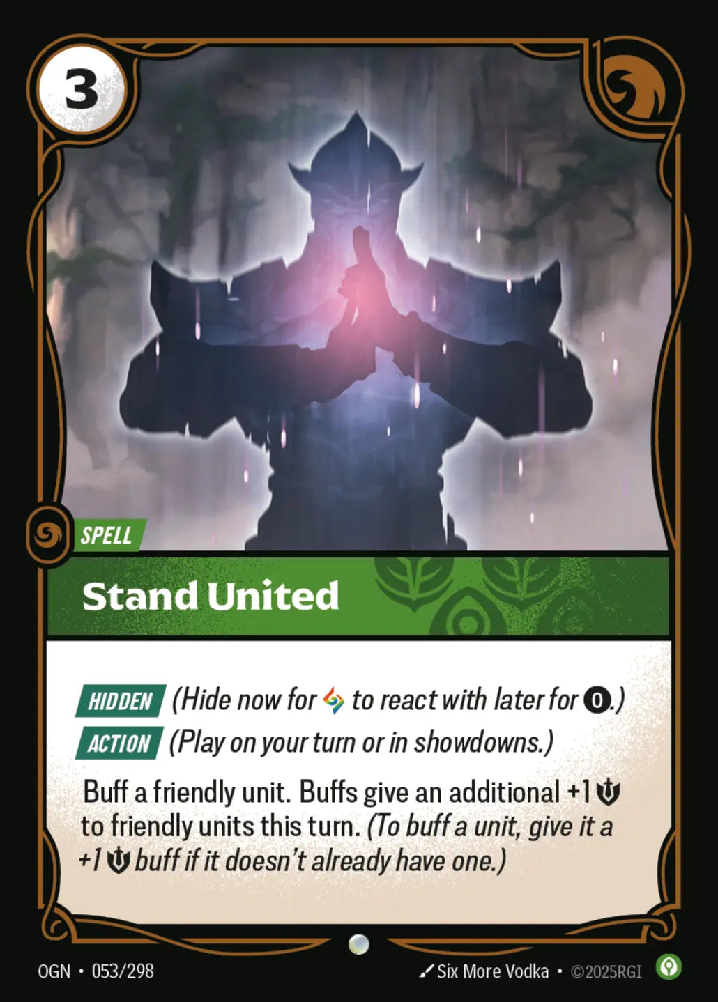 (053/298) Riftbound TCG Origins Single: Stand United Holo Common