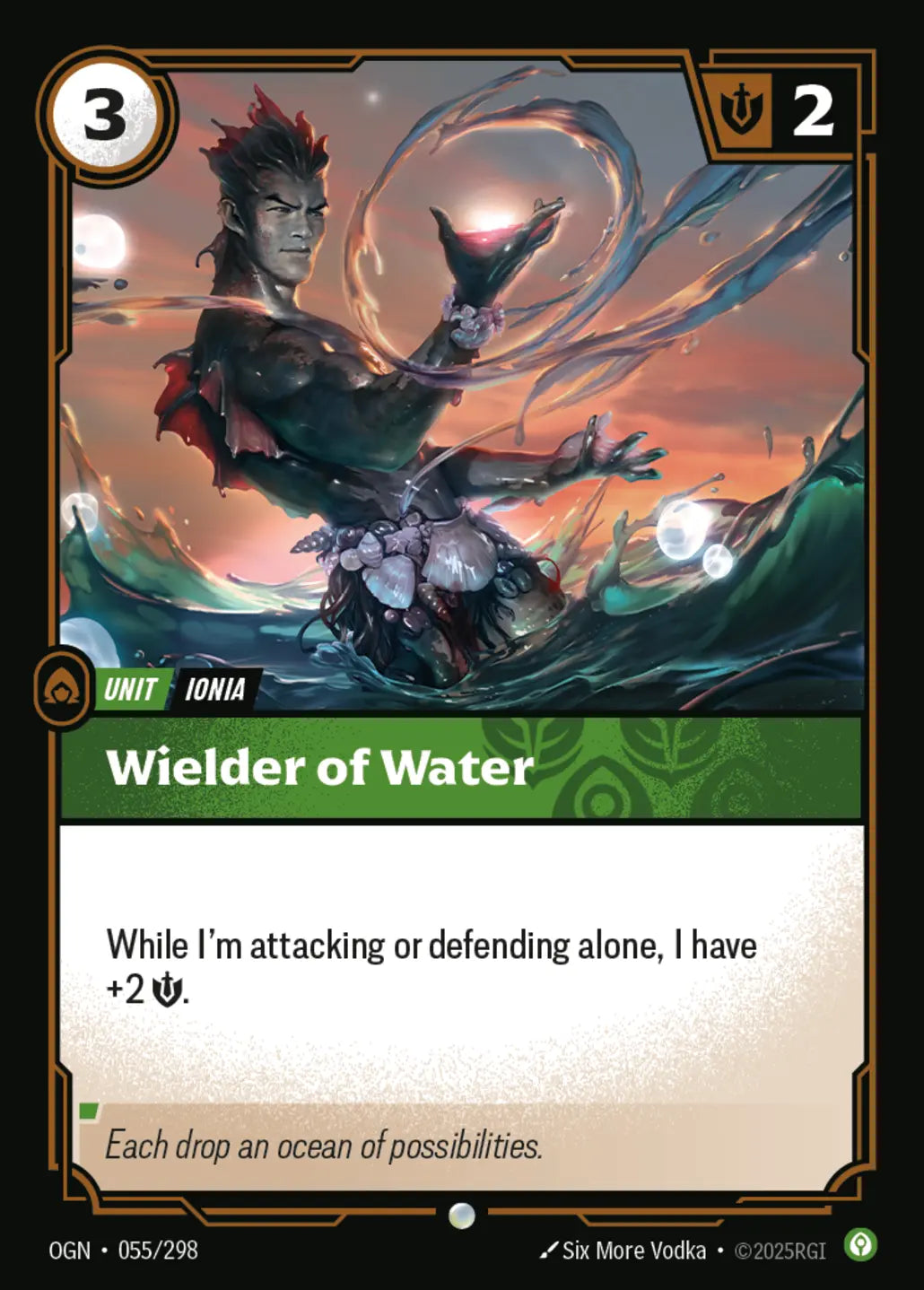 (055/298) Riftbound TCG Origins Single: Wielder of Water Common