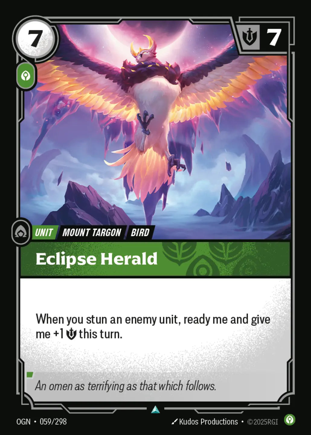 (059/298) Riftbound TCG Origins Single: Eclipse Herald Uncommon