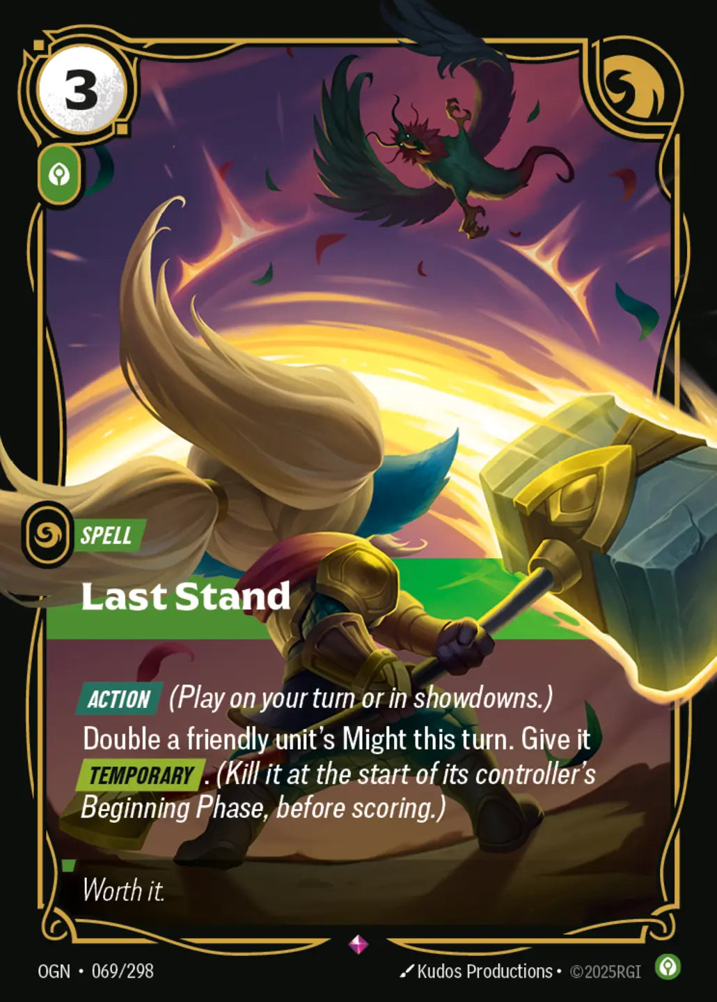 (069/298) Riftbound TCG Origins Single: Last Stand Holo Rare