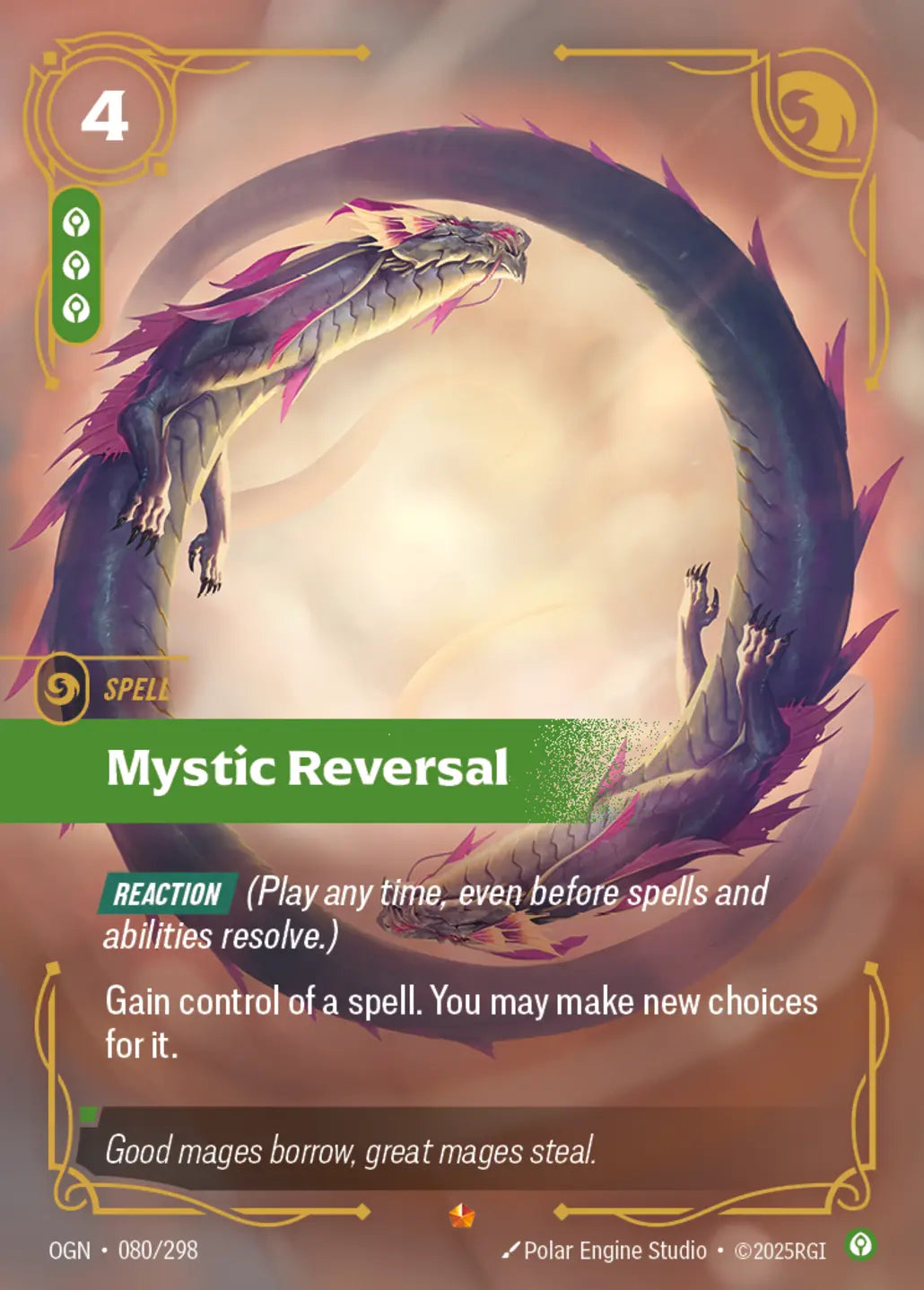 (080/298) Riftbound TCG Origins Single: Mystic Reversal Holo Epic