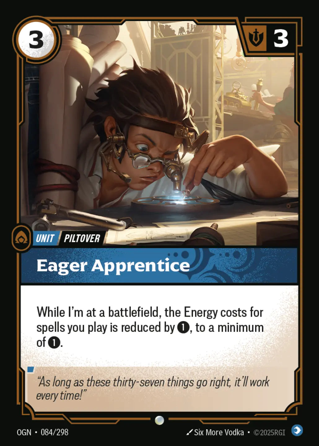 (084/298) Riftbound TCG Origins Single: Eager Apprentice Common