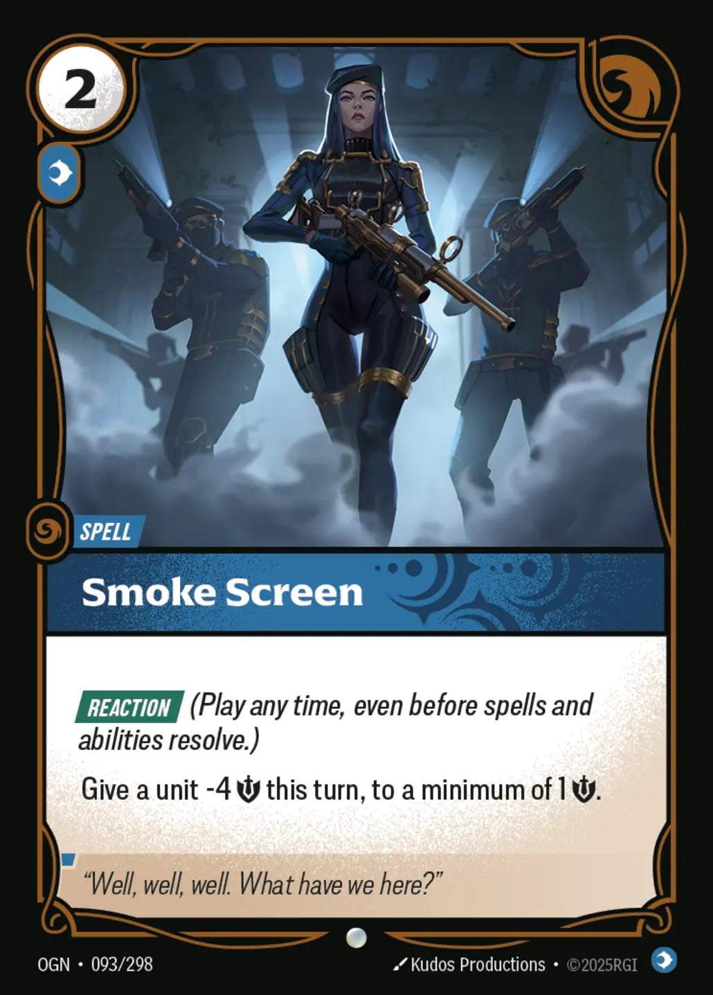(093/298) Riftbound TCG Origins Single: Smoke Screen Holo Common