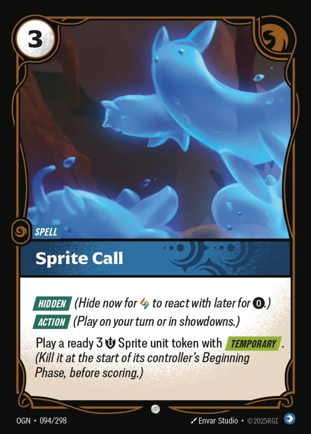 (094/298) Riftbound TCG Origins Single: Sprite Call Holo Common