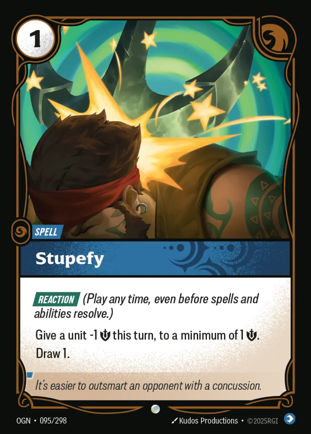 (095/298) Riftbound TCG Origins Single: Stupefy Common