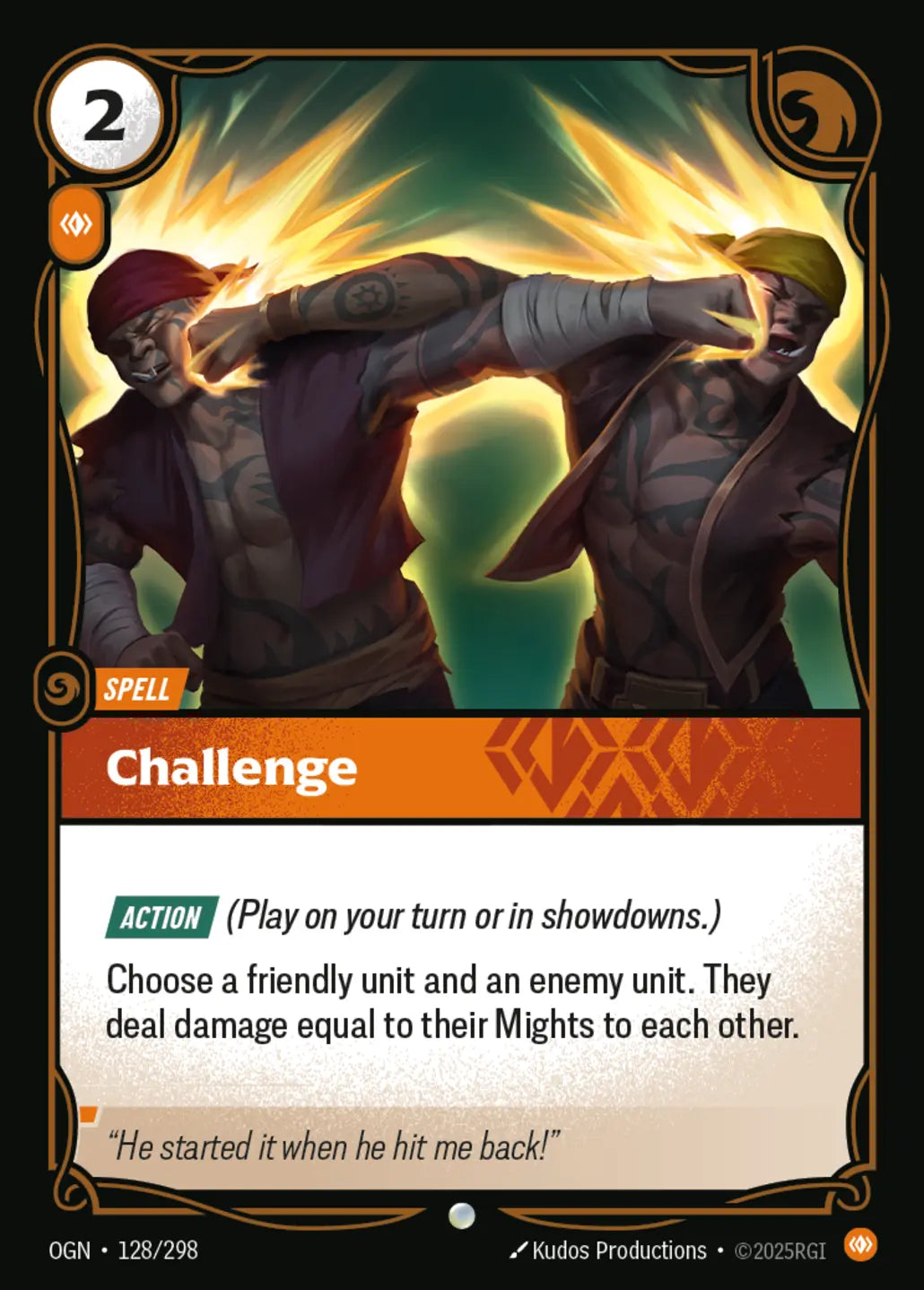 (128/298) Riftbound TCG Origins Single: Challenge Holo Common