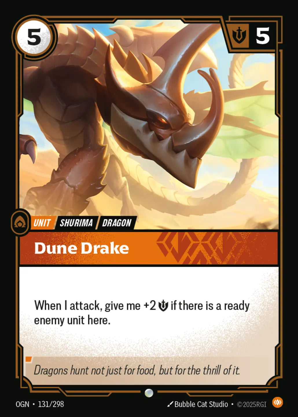 (131/298) Riftbound TCG Origins Single: Dune Drake Common