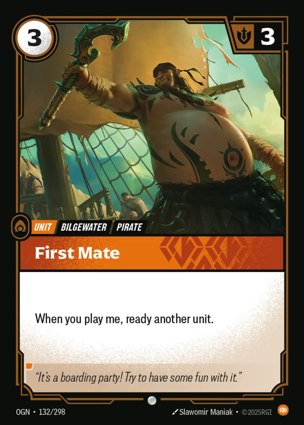 (132/298) Riftbound TCG Origins Single: First Mate Common