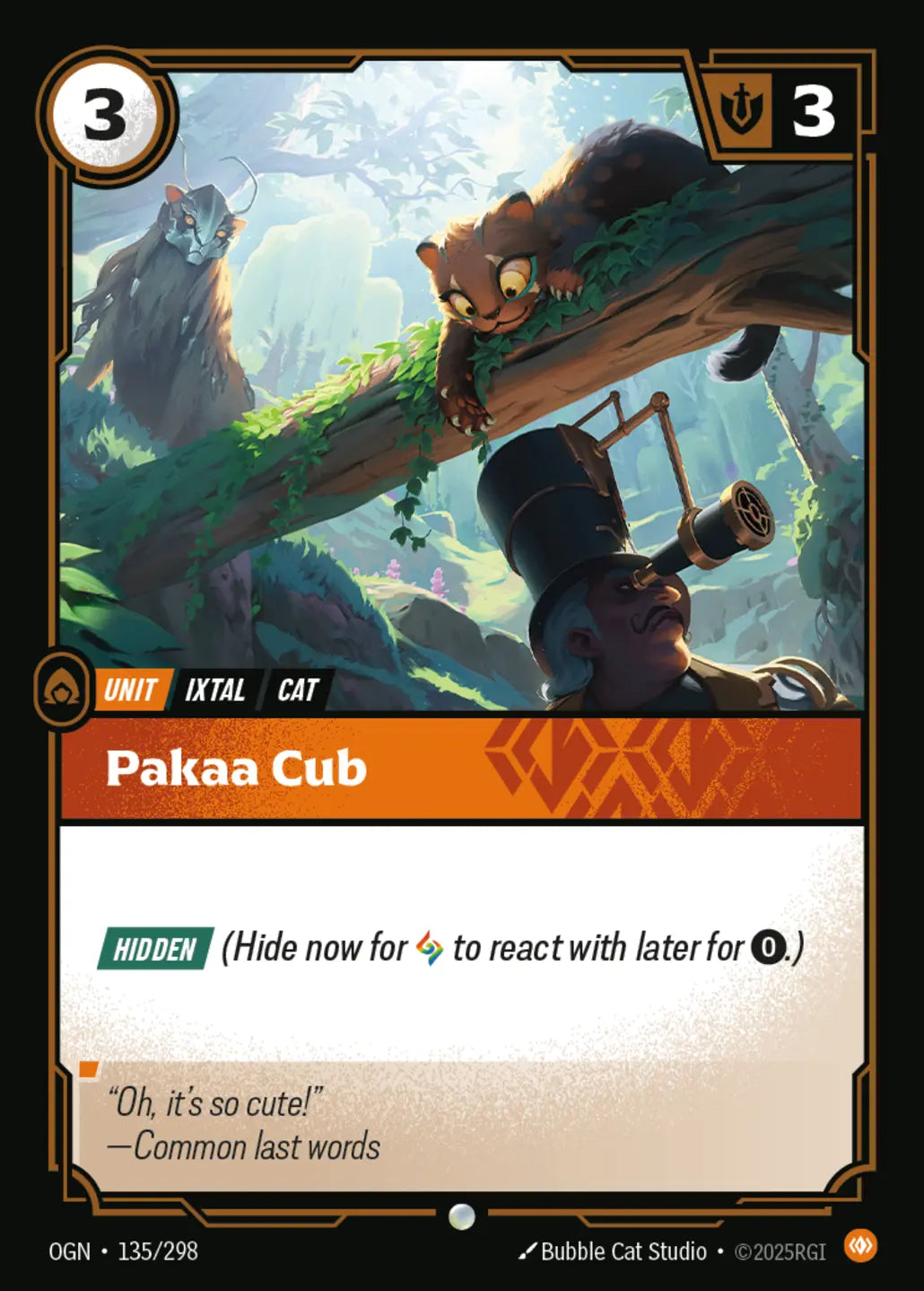 (135/298) Riftbound TCG Origins Single: Pakaa Cub Holo Common