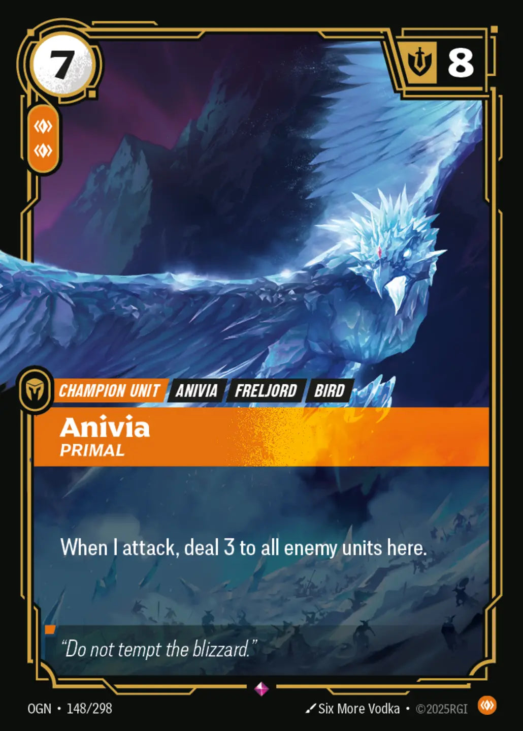 (148/298) Riftbound TCG Origins Single: Anivia, Primal Holo Rare