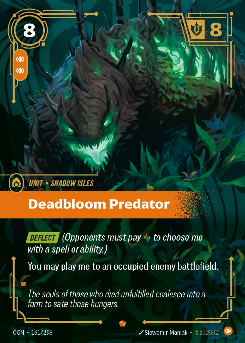 (161/298) Riftbound TCG Origins Single: Deadbloom Predator Holo Epic