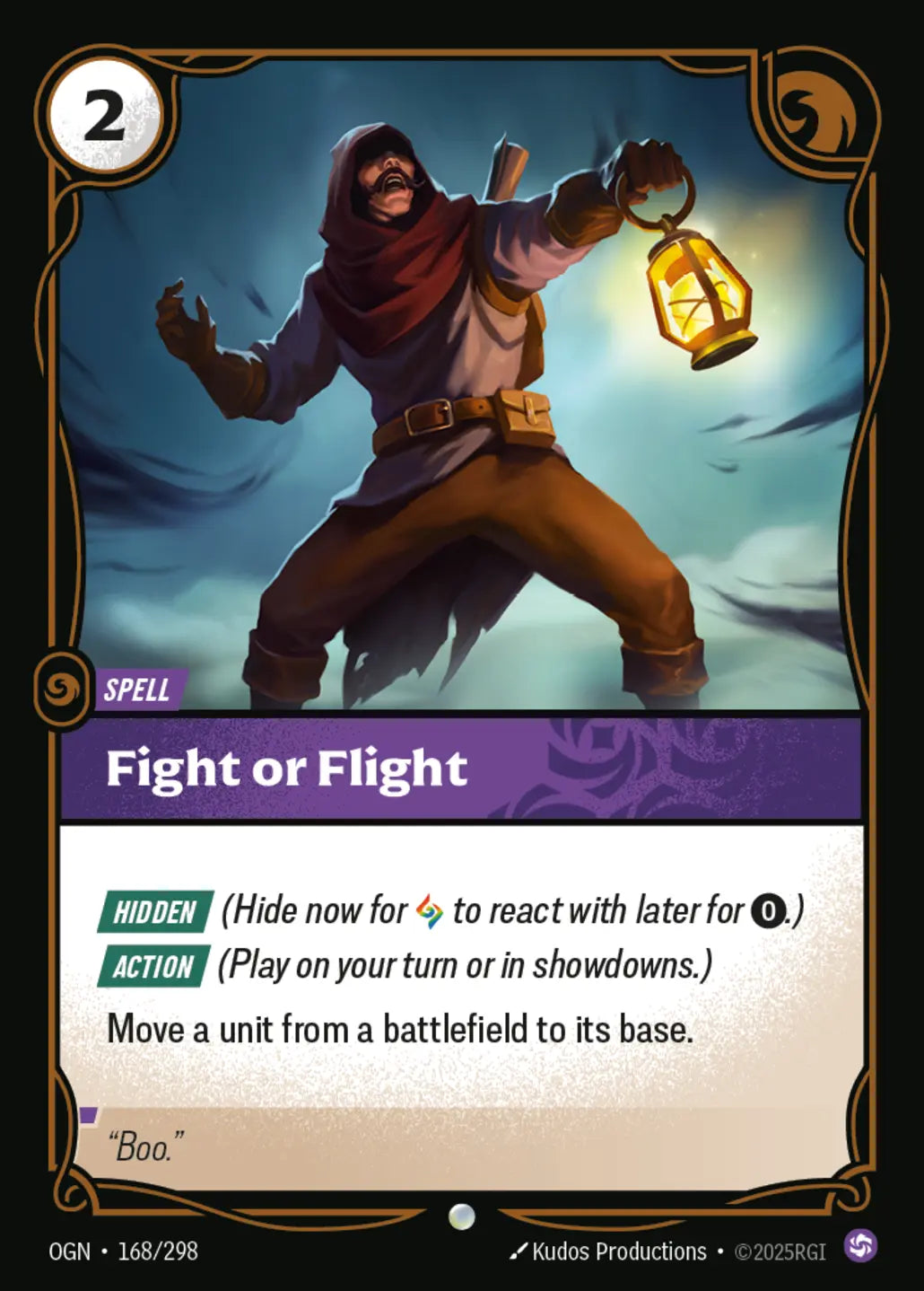 (168/298) Riftbound TCG Origins Single: Fight or Flight Holo Common