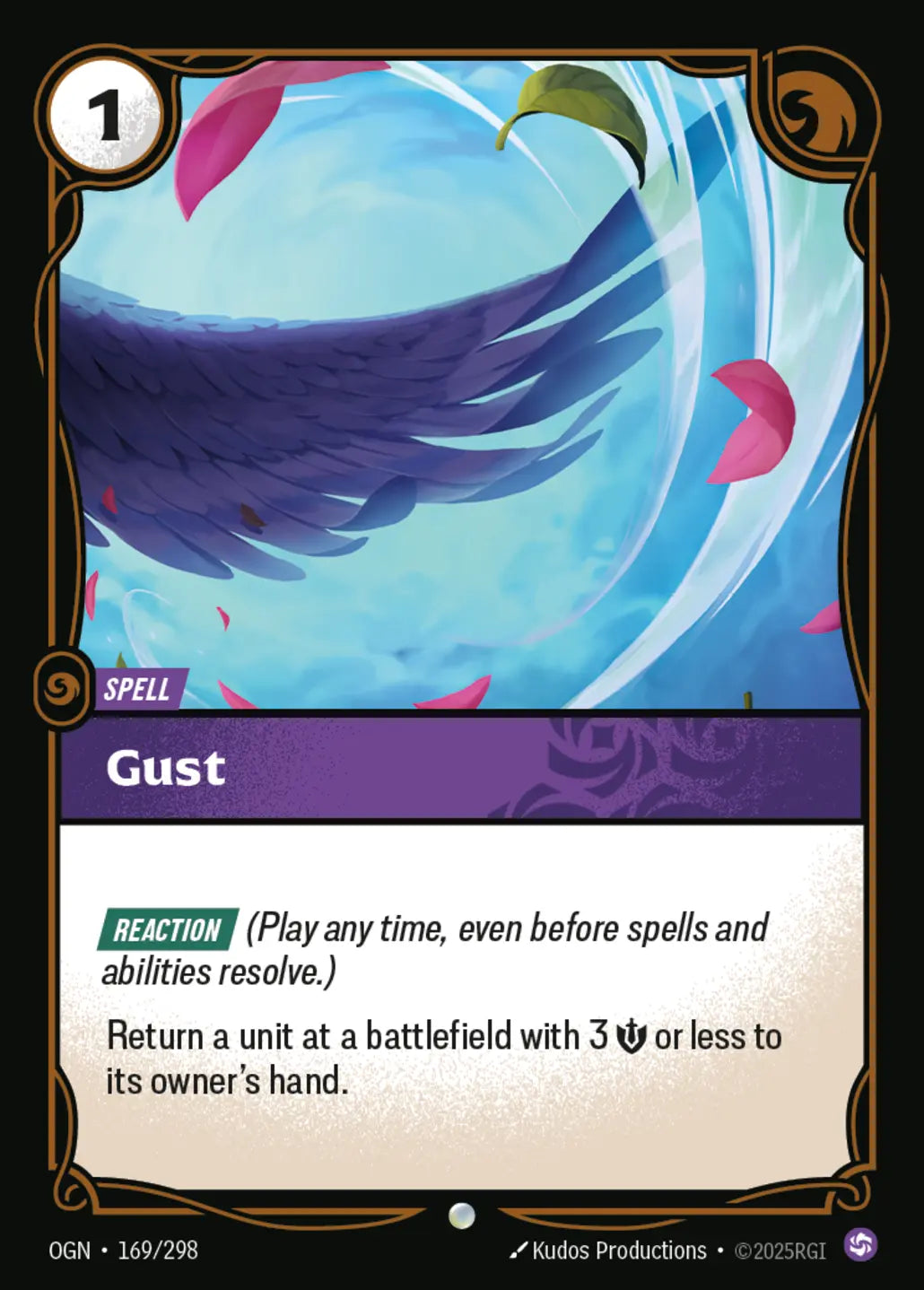 (169/298) Riftbound TCG Origins Single: Gust Common