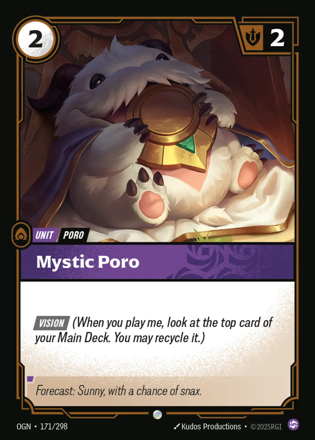 (171/298) Riftbound TCG Origins Single: Mystic Poro Common