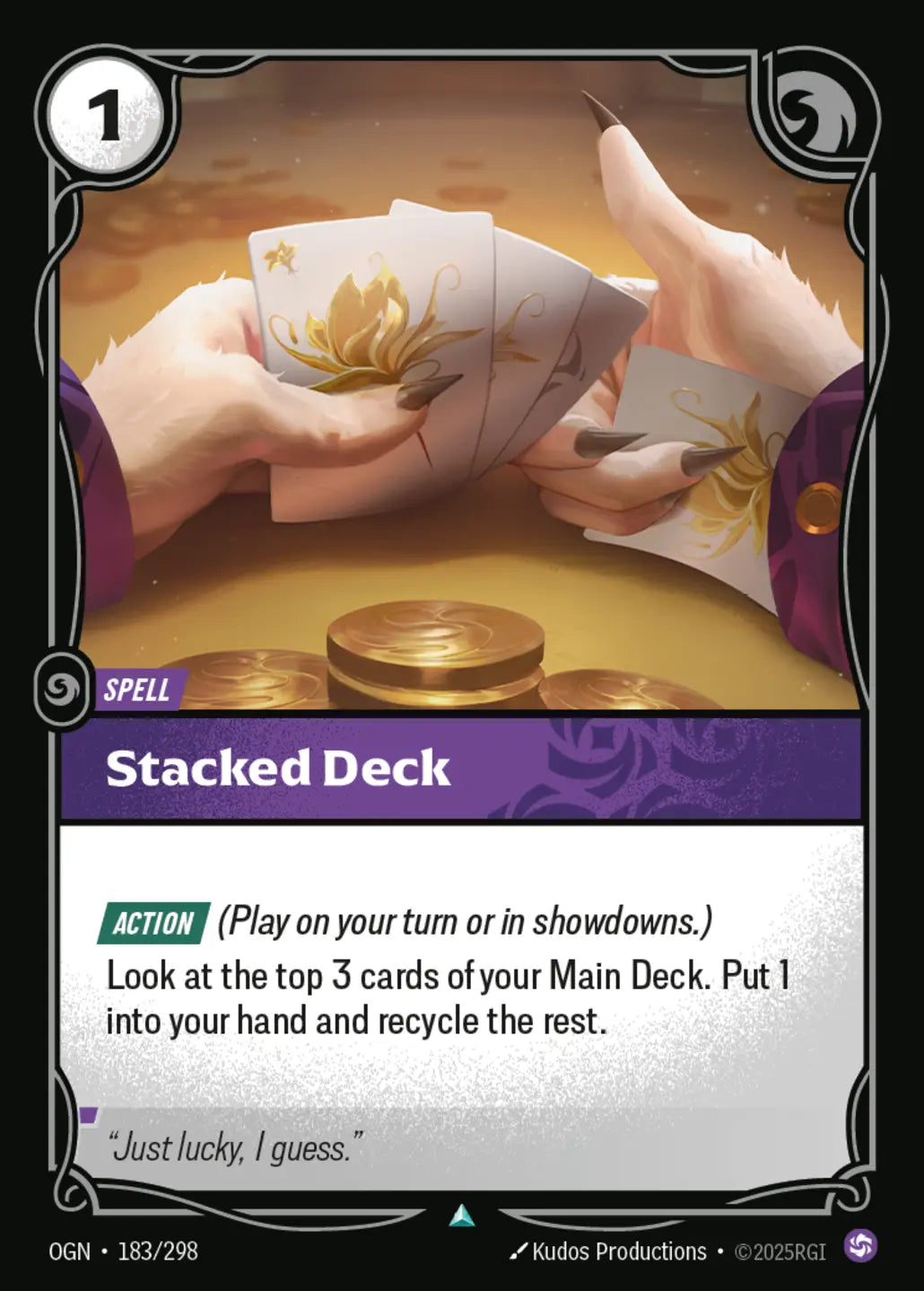 (183/298) Riftbound TCG Origins Single: Stacked Deck Uncommon