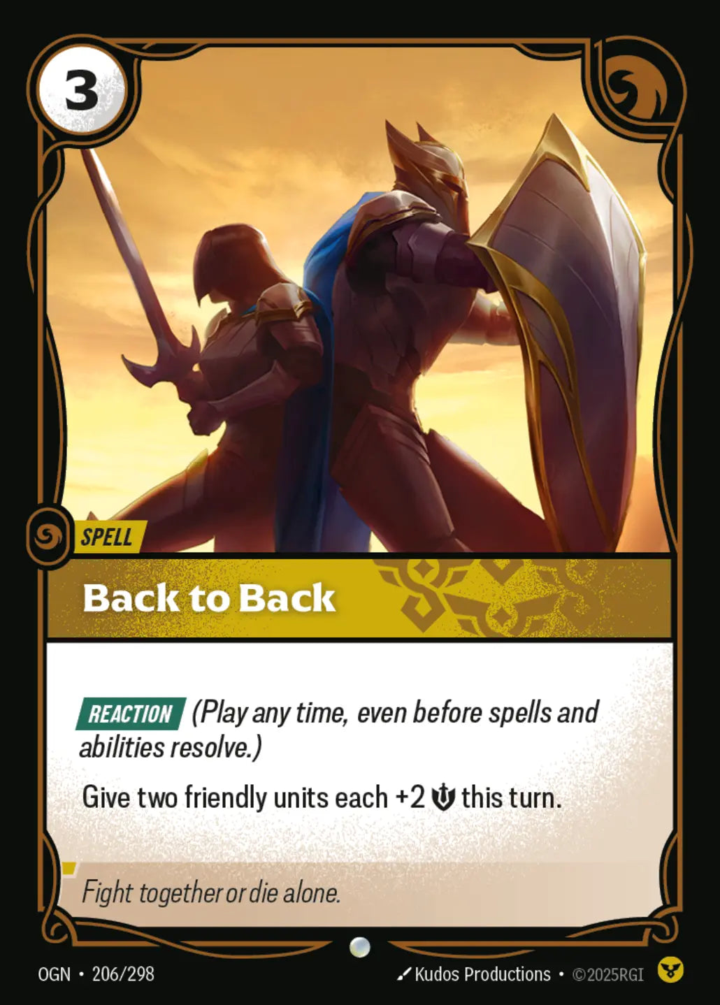 (206/298) Riftbound TCG Origins Single: Back to Back Common