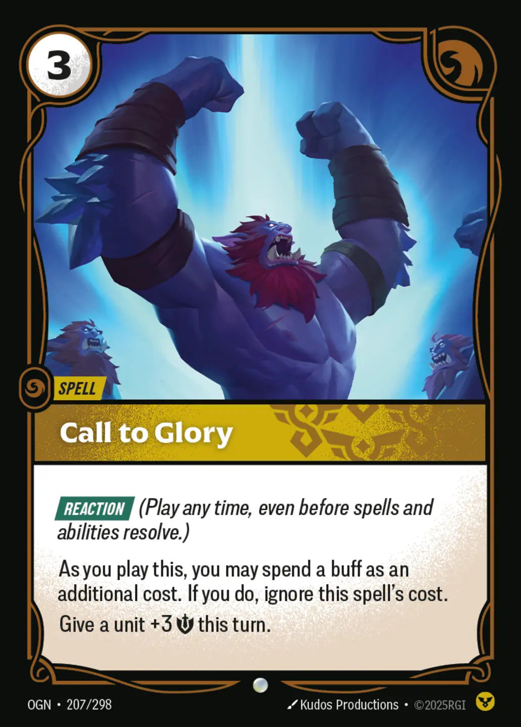 (207/298) Riftbound TCG Origins Single: Call to Glory Holo Common