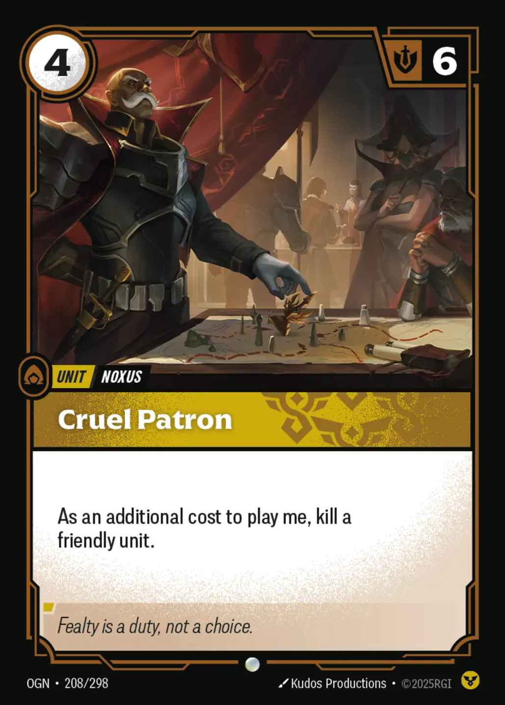 (208/298) Riftbound TCG Origins Single: Cruel Patron Common