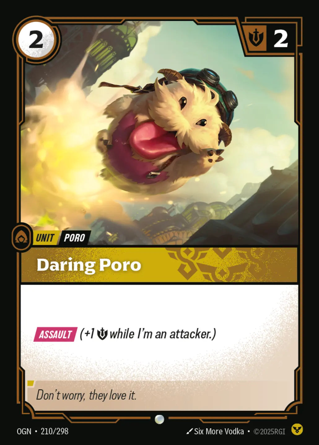 (210/298) Riftbound TCG Origins Single: Daring Poro Common