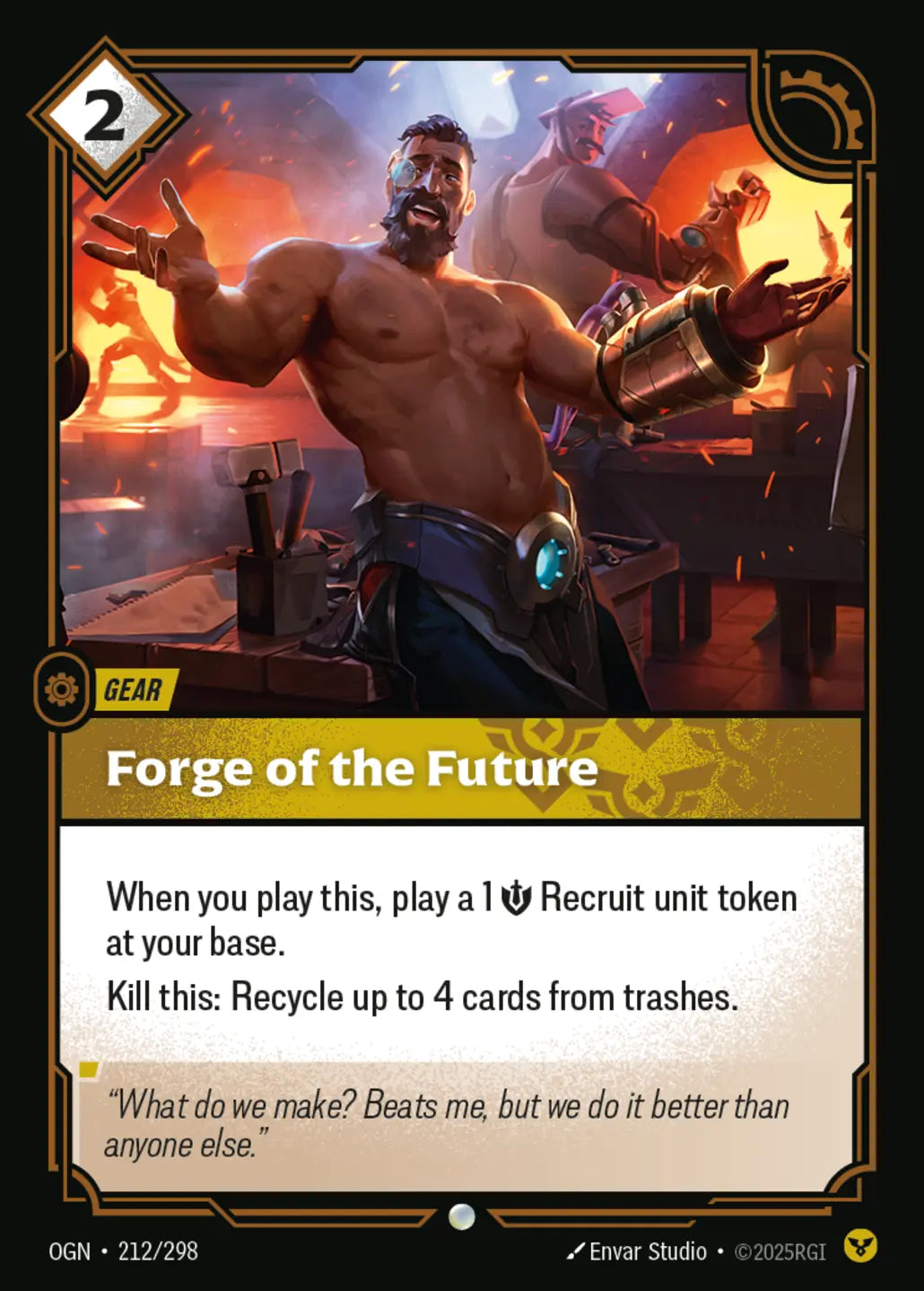 (212/298) Riftbound TCG Origins Single: Forge of the Future Holo Common