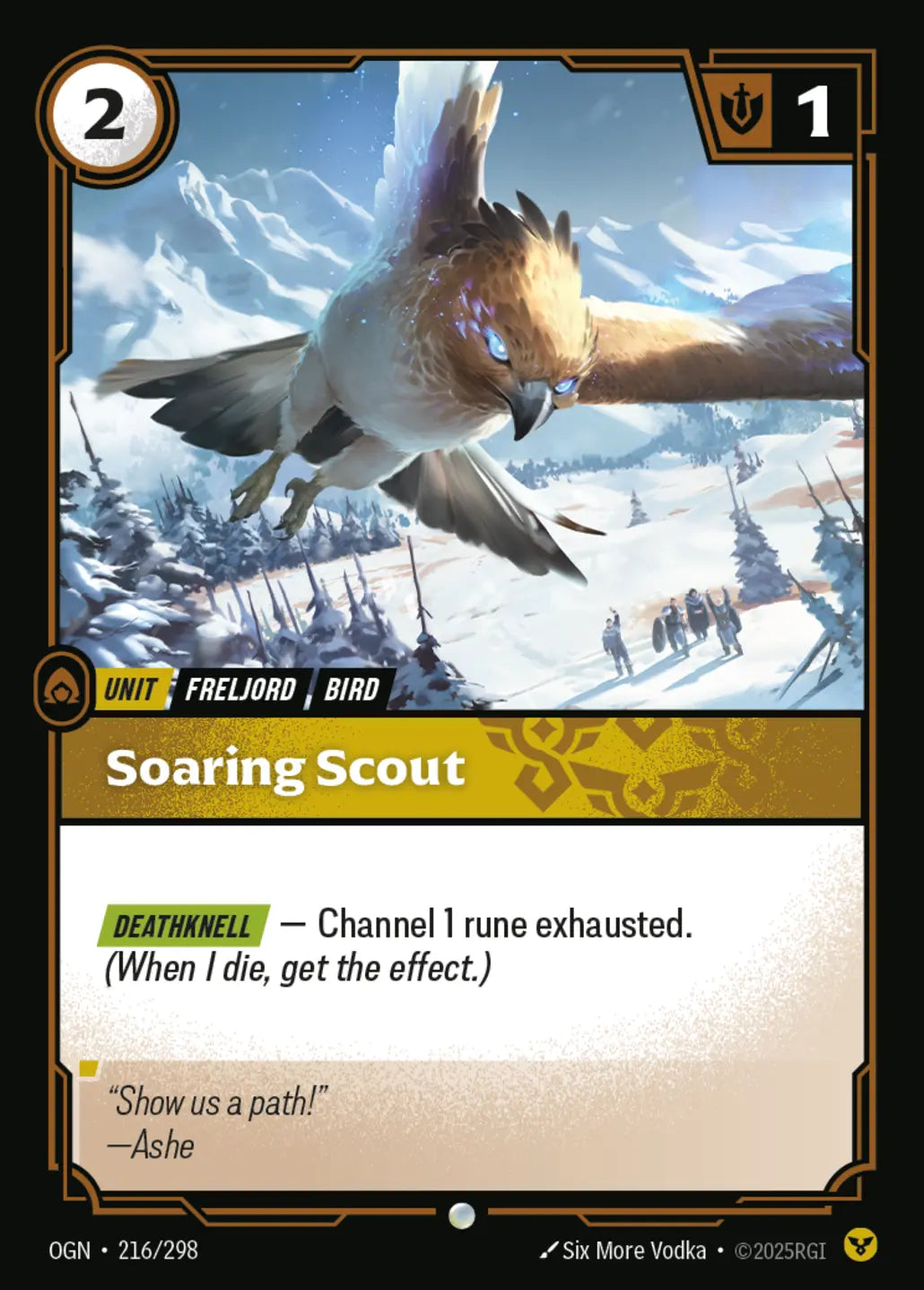 (216/298) Riftbound TCG Origins Single: Soaring Scout Common