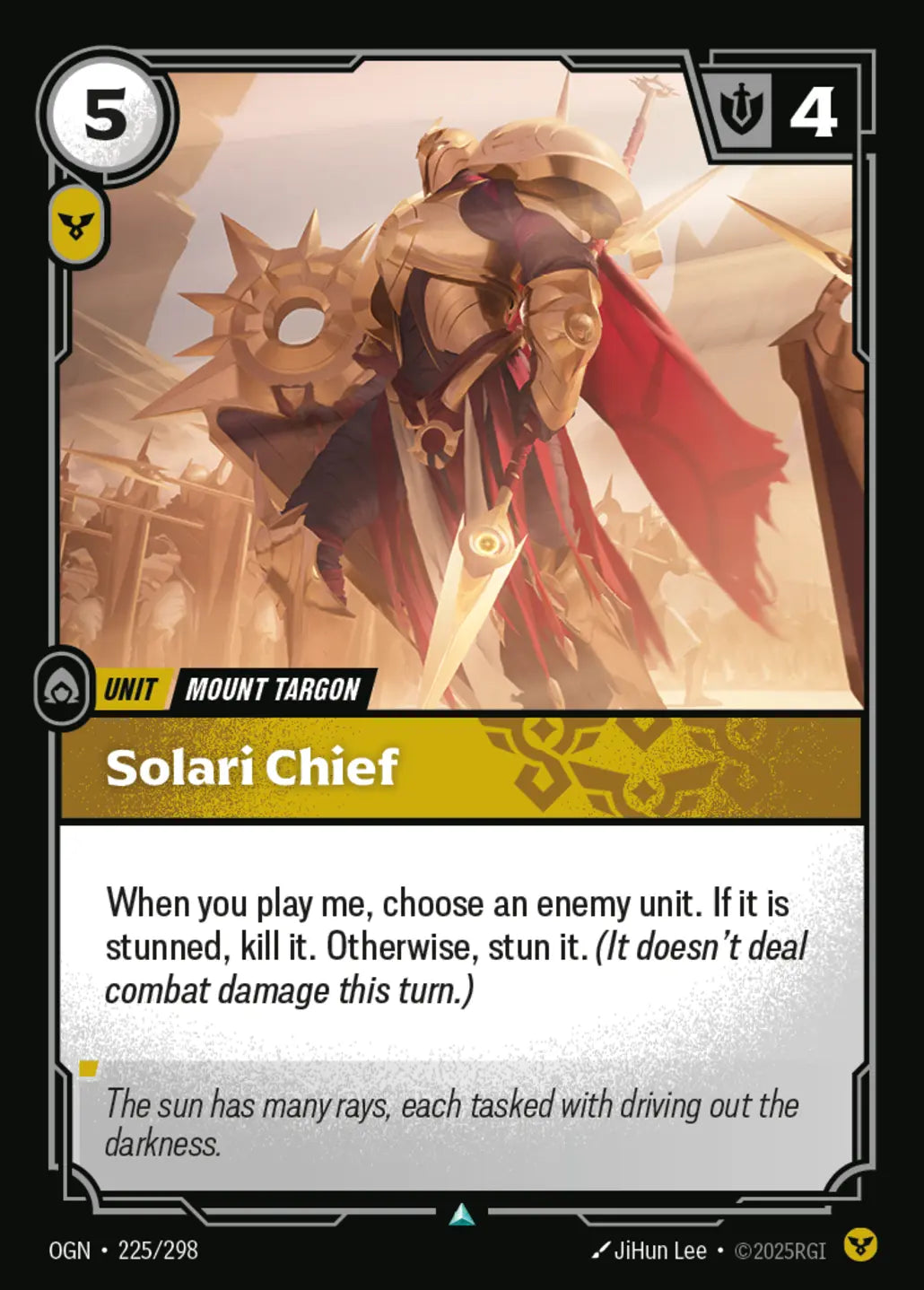 (225/298) Riftbound TCG Origins Single: Solari Chief Uncommon