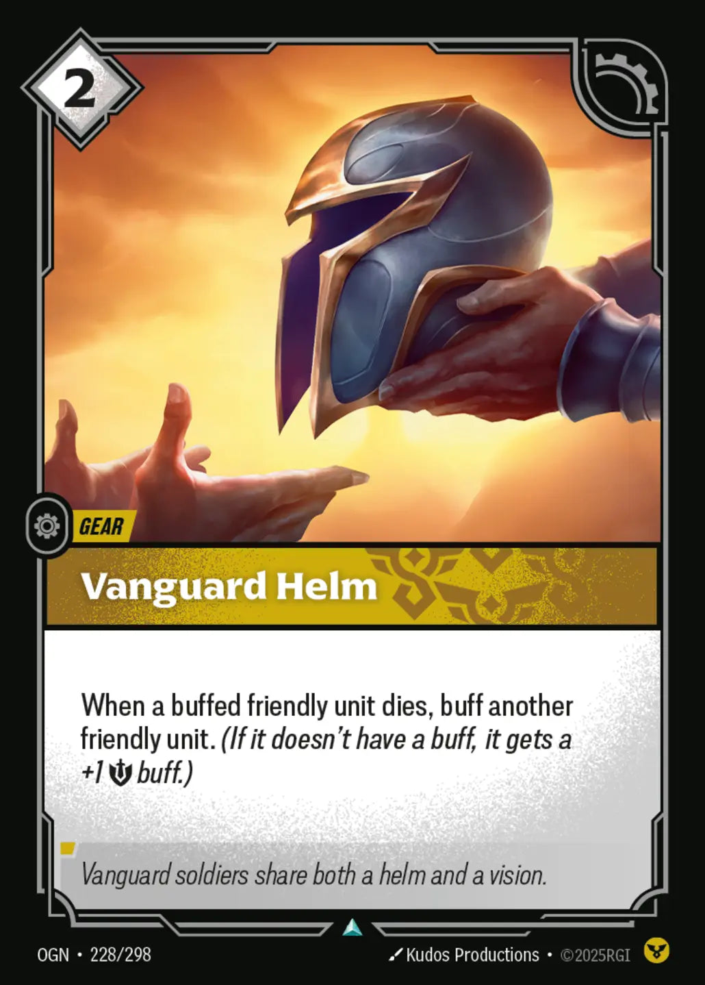 (228/298) Riftbound TCG Origins Single: Vanguard Helm Uncommon