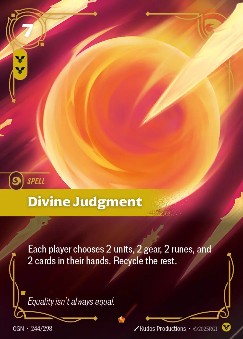 (244/298) Riftbound TCG Origins Single: Divine Judgment Holo Epic