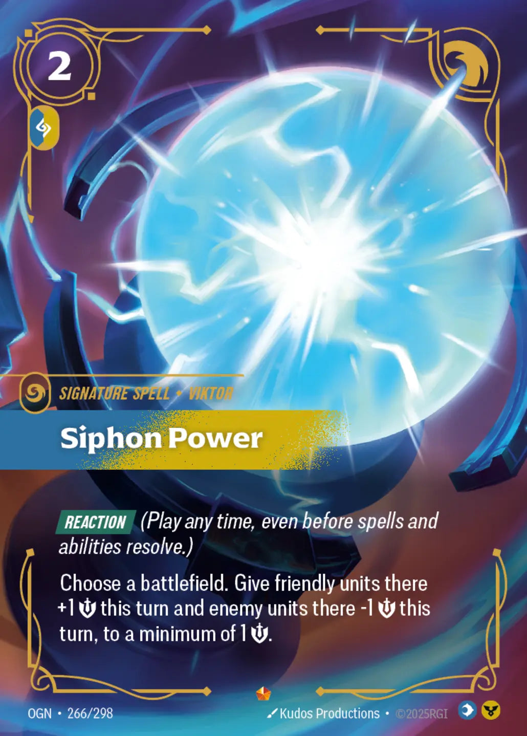 (266/298) Riftbound TCG Origins Single: Siphon Power Holo Epic