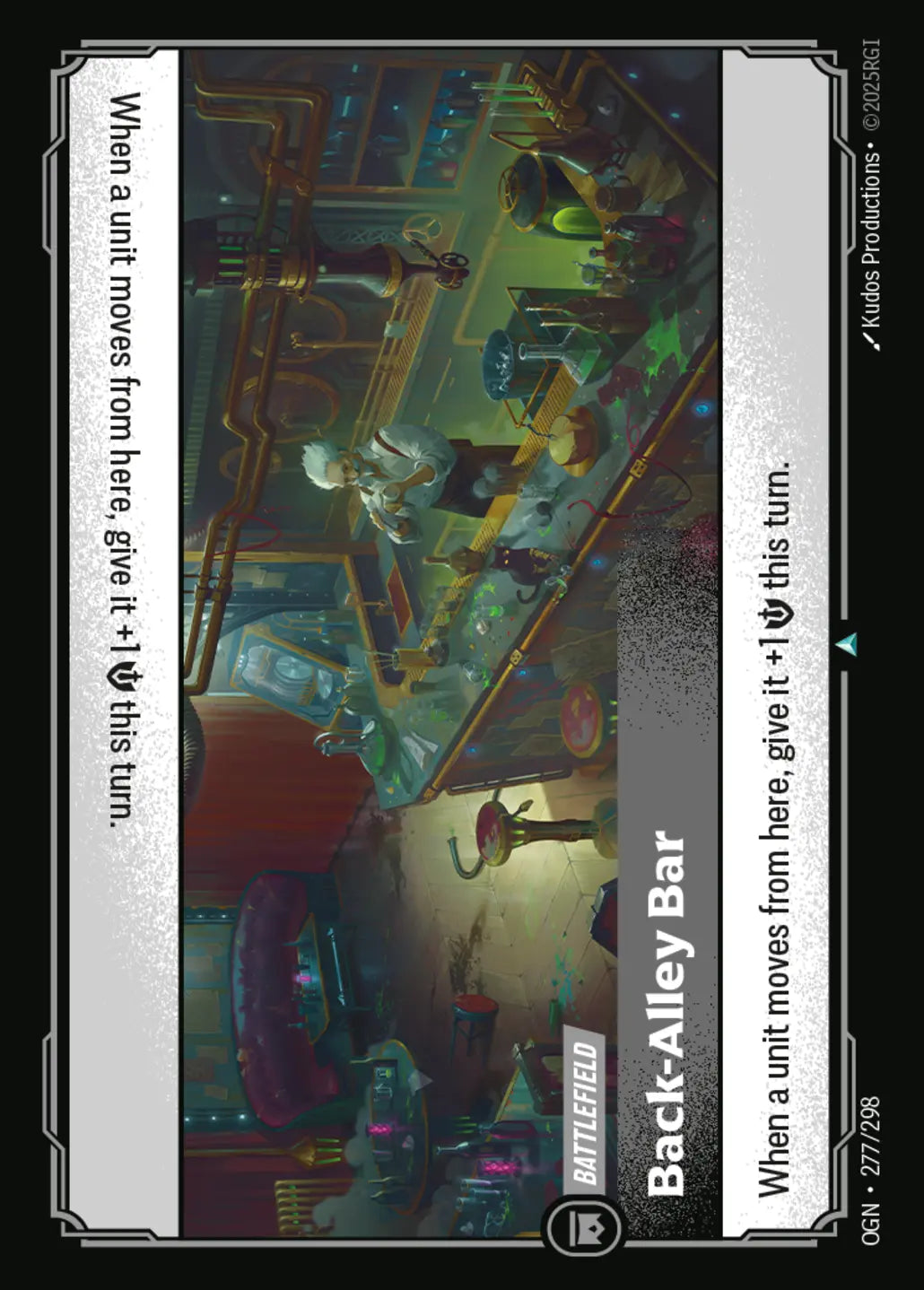 (277/298) Riftbound TCG Origins Single: Back-Alley Bar Holo Uncommon