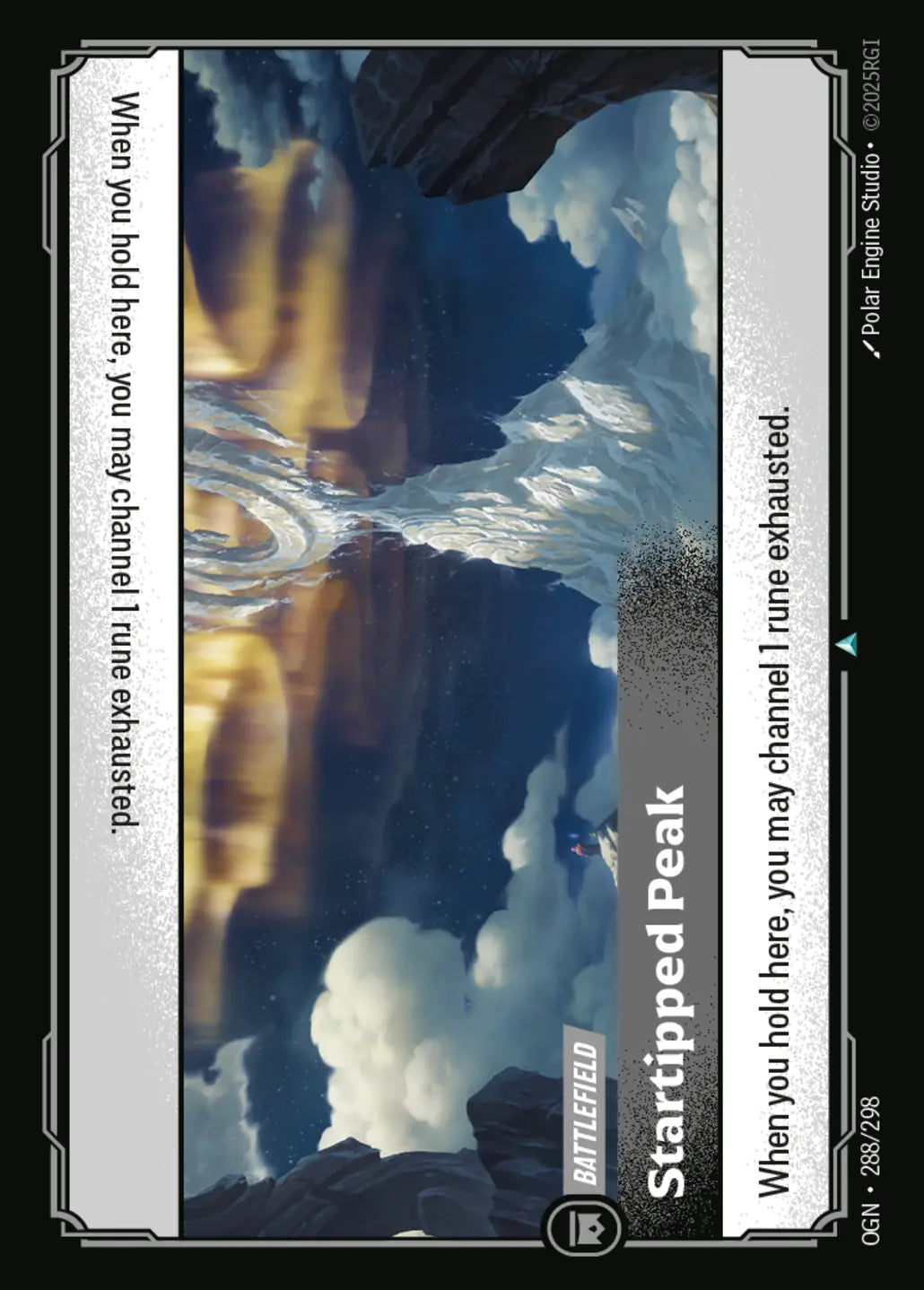 (288/298) Riftbound TCG Origins Single: Startipped Peak Holo Uncommon