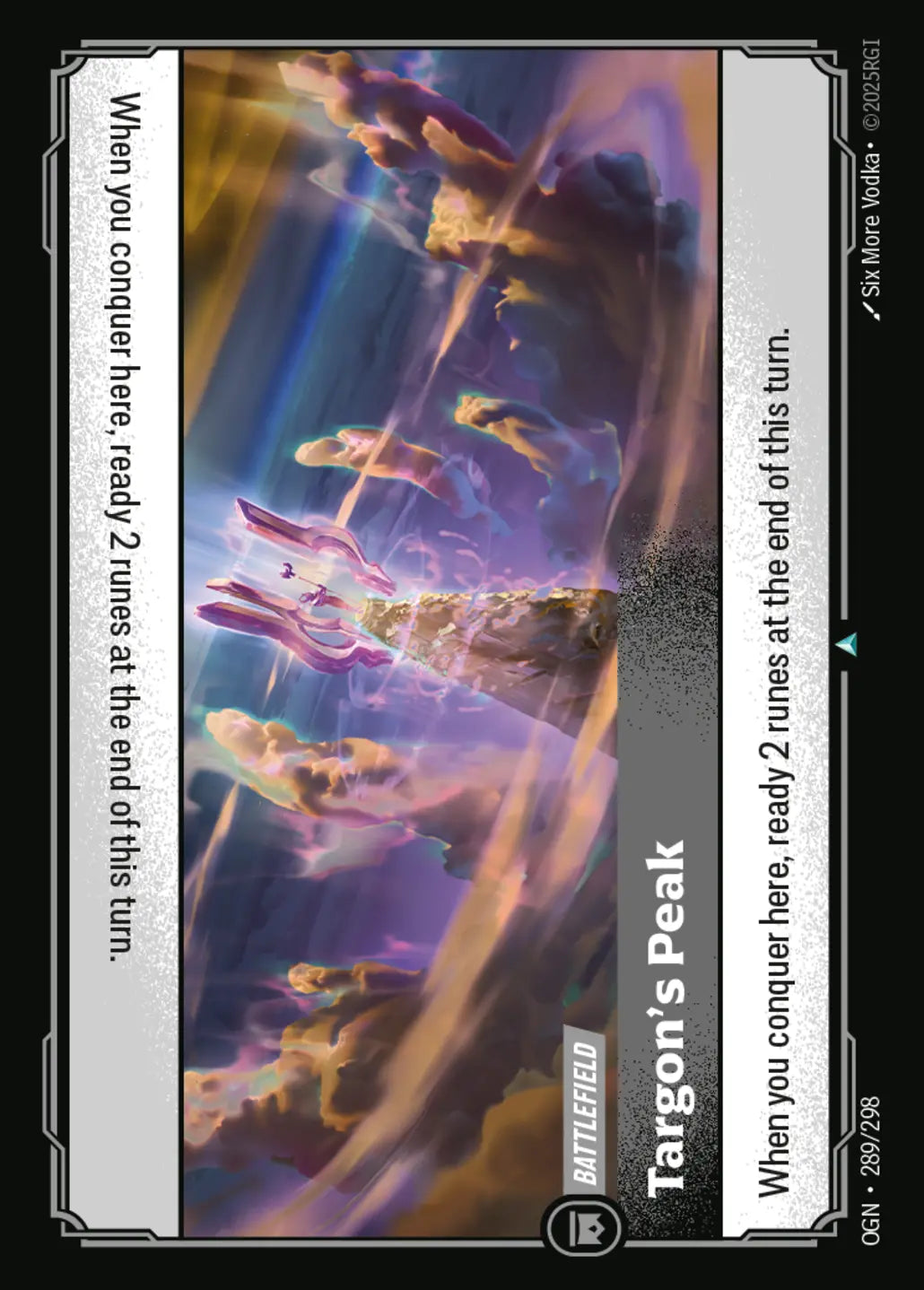 (289/298) Riftbound TCG Origins Single: Targon's Peak Uncommon
