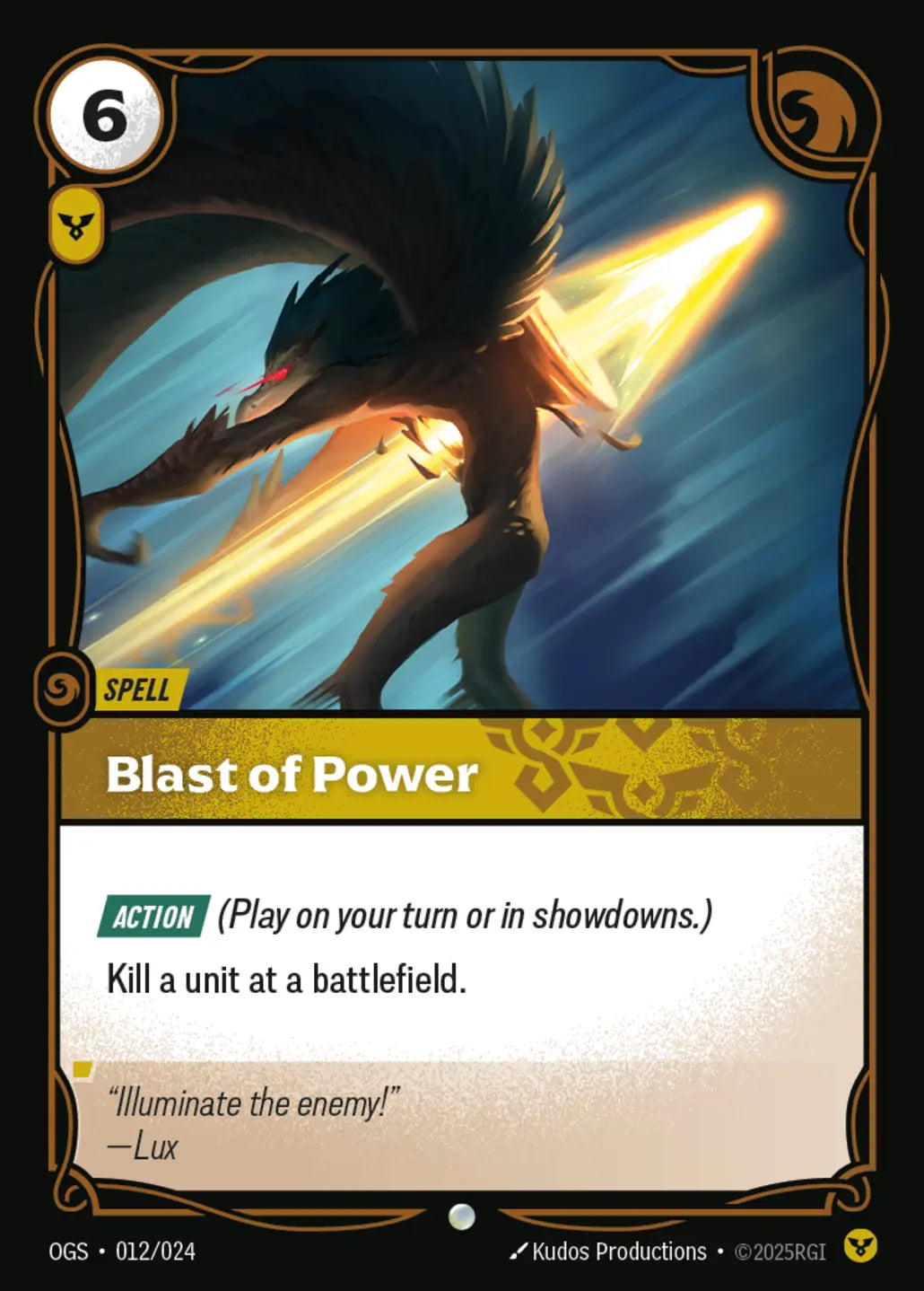 (012/024) Riftbound TCG Proving Grounds Single: Blast of Power Common