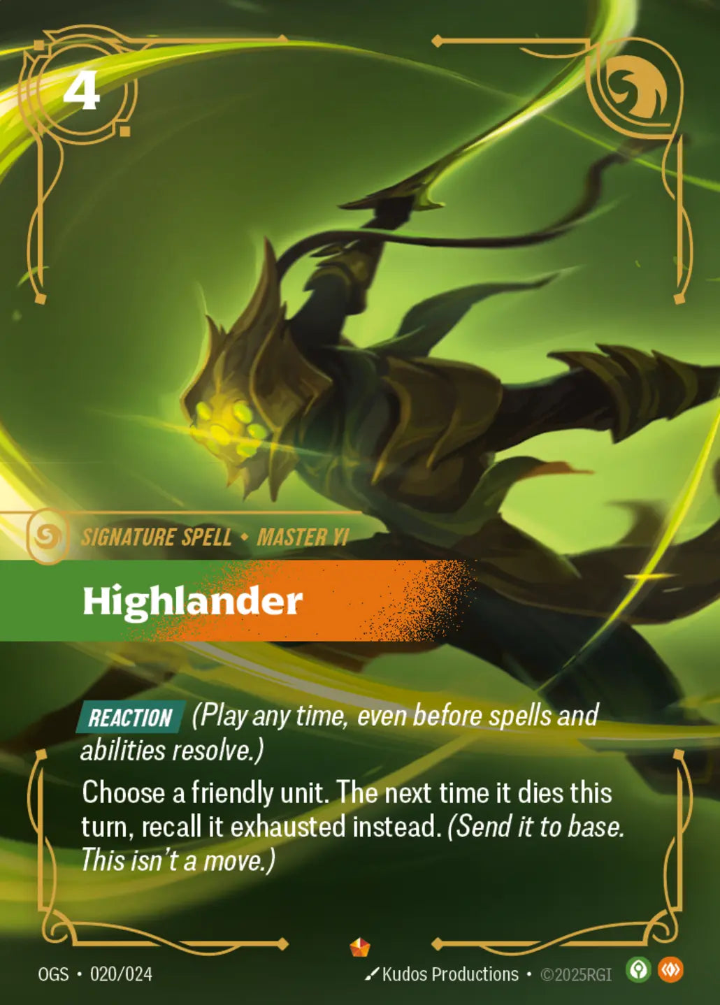(020/024) Riftbound TCG Proving Grounds Single: Highlander Epic