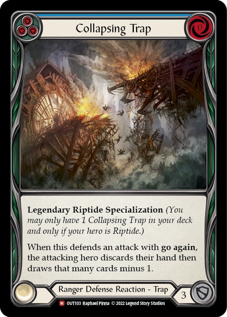 (OUT103) Flesh & Blood TCG Outsiders Single: Collapsing Trap (Regular) Majestic