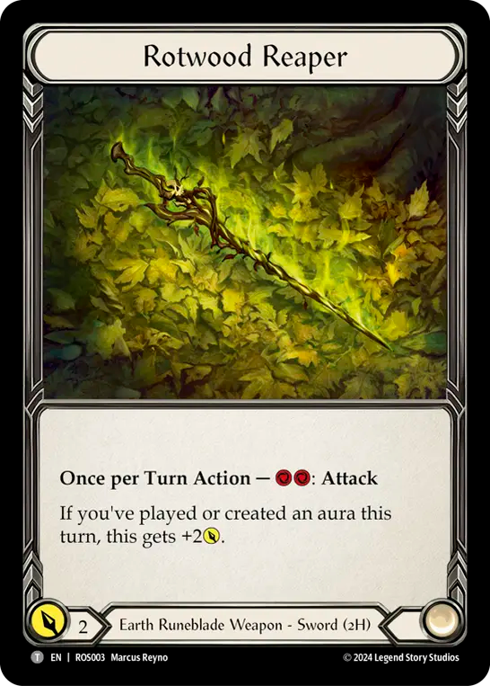 (003) Flesh & Blood TCG Rosetta Single: Rotwood Reaper (Cold Foil) Token