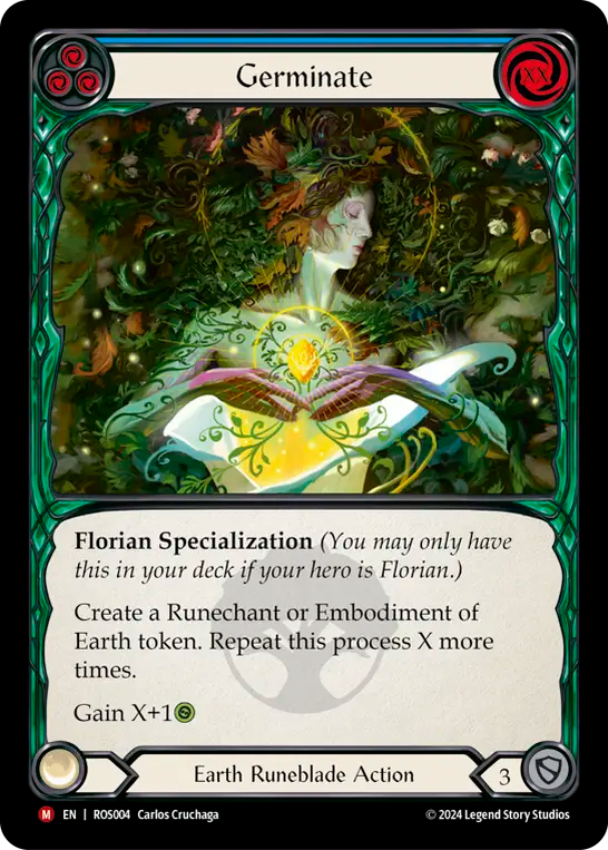 (ROS004) Flesh & Blood TCG Rosetta Single: Germinate (Rainbow Foil) Majestic