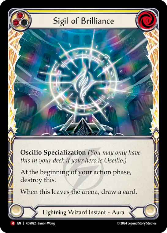 (ROS022) Flesh & Blood TCG Rosetta Single: Sigil of Brilliance (Regular) Majestic
