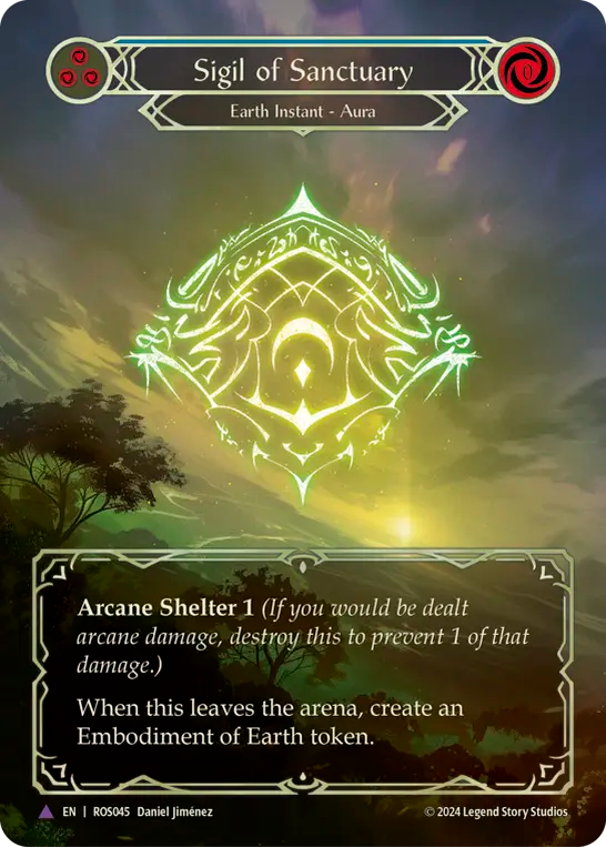 (ROS045) Flesh & Blood TCG Rosetta Single: Sigil of Sanctuary (Marvel) Marvel