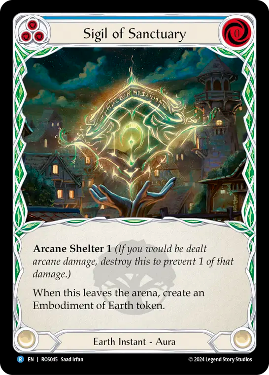 (ROS045) Flesh & Blood TCG Rosetta Single: Sigil of Sanctuary (Regular) Rare