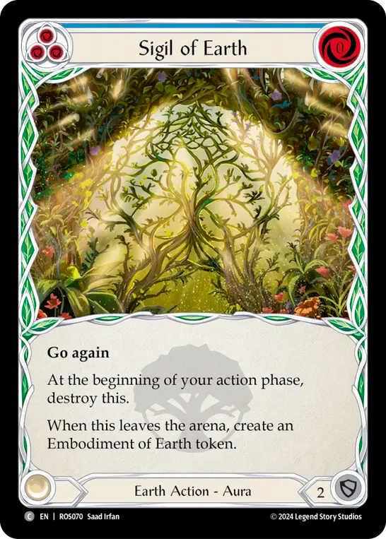 (ROS070) Flesh & Blood TCG Rosetta Single: Sigil of Earth (Regular) Common