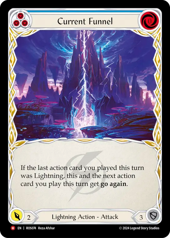 (ROS074) Flesh & Blood TCG Rosetta Single: Current Funnel (Rainbow Foil) Majestic
