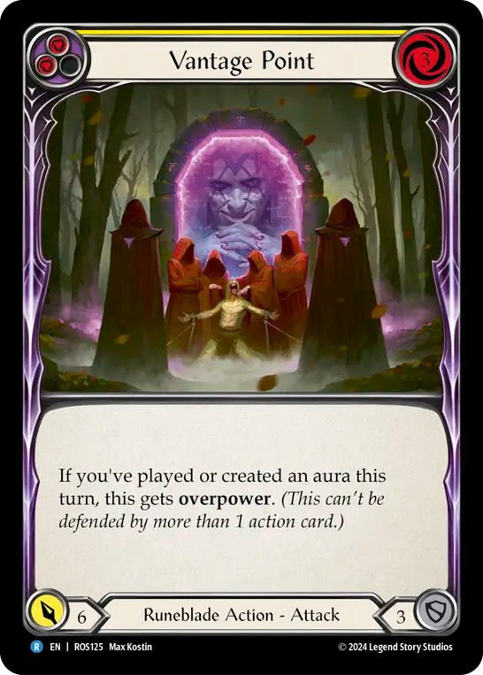 (ROS125) Flesh & Blood TCG Rosetta Single: Vantage Point (Yellow) (Regular) Rare