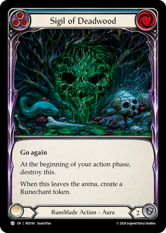 (ROS161) Flesh & Blood TCG Rosetta Single: Sigil of Deadwood (Regular) Common