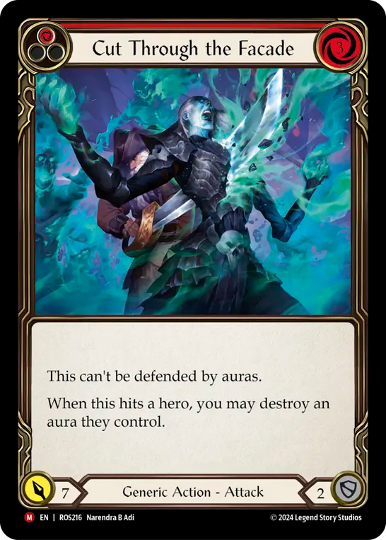 (ROS216) Flesh & Blood TCG Rosetta Single: Cut Through the Facade (Regular) Majestic