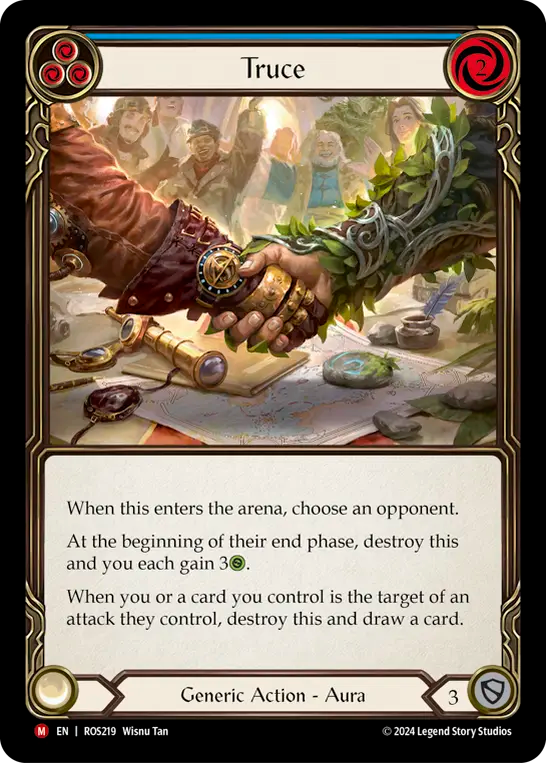 (ROS219) Flesh & Blood TCG Rosetta Single: Truce (Regular) Majestic